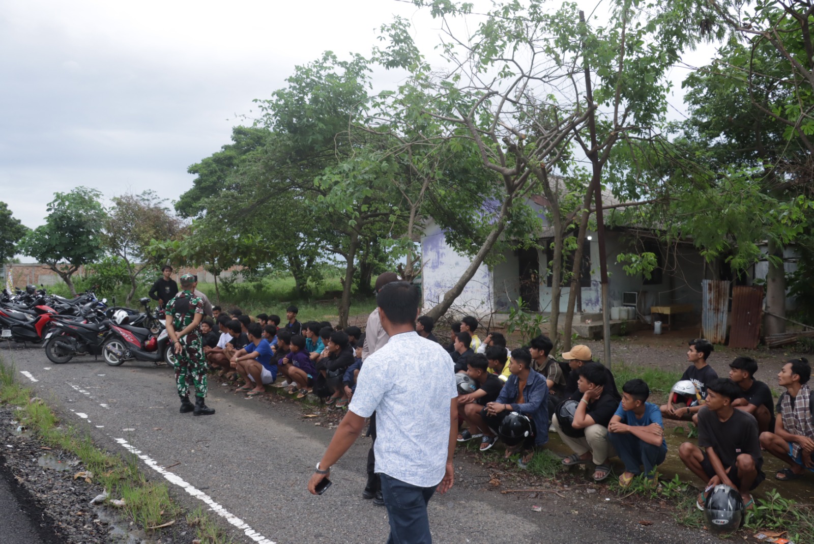 Polisi Tindak Tegas Balap Liar di Sabah Balau, Ratusan Motor Diamankan