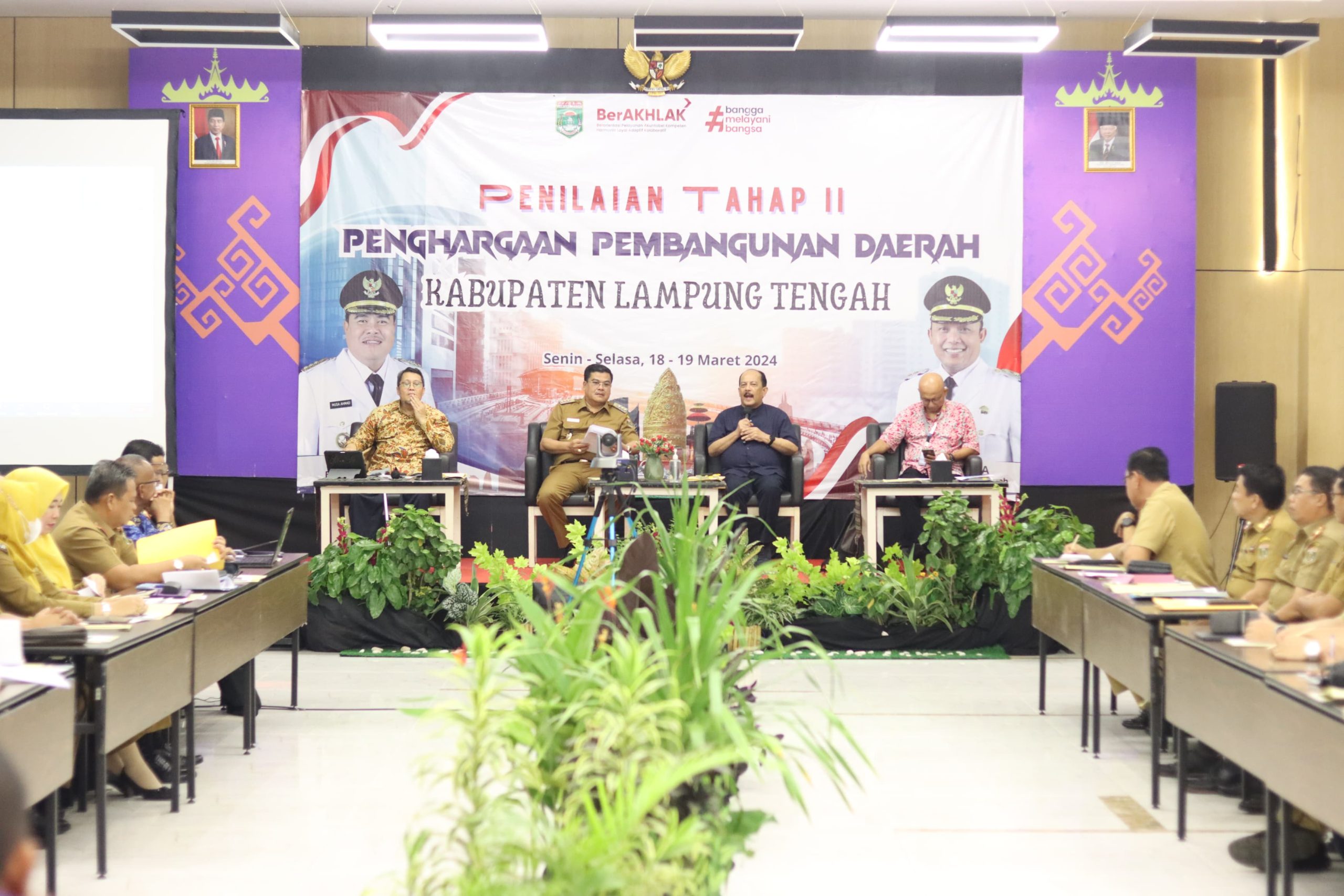 Pemerintah Kabupaten Lampung Tengah Dilalap Penilaian Tahap II Penghargaan Pembangunan Daerah (PPD) 2024