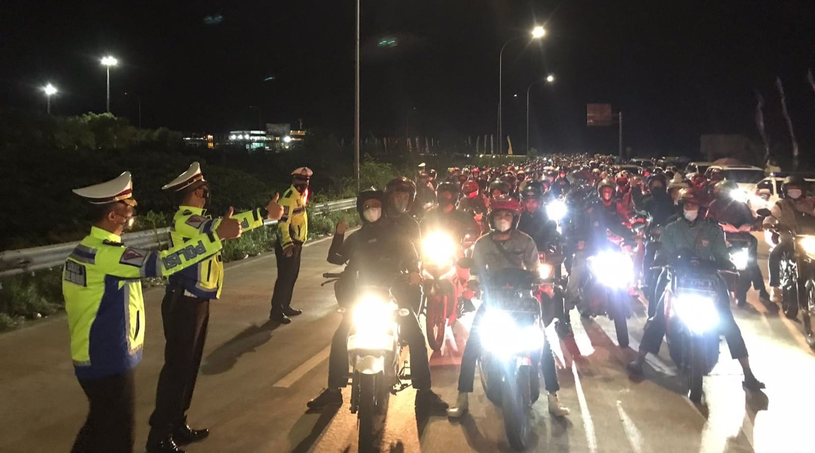  Polda Lampung Siap Mengawal Pemudik Menggunakan Sepeda Motor