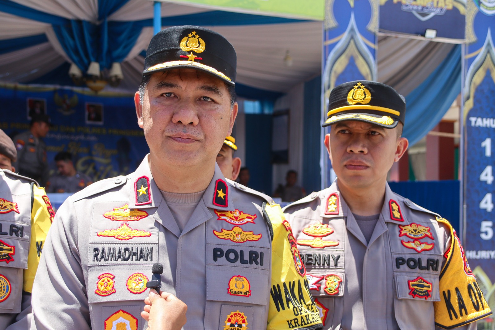 Wakapolda Lampung Monitor Pos Pelayanan Idul Fitri di Pringsewu