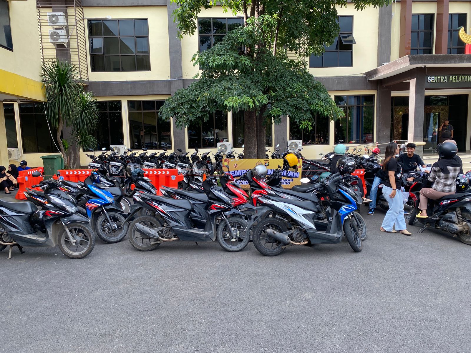 Polresta Bandar Lampung Terima 224 Sepeda Motor Pemudik