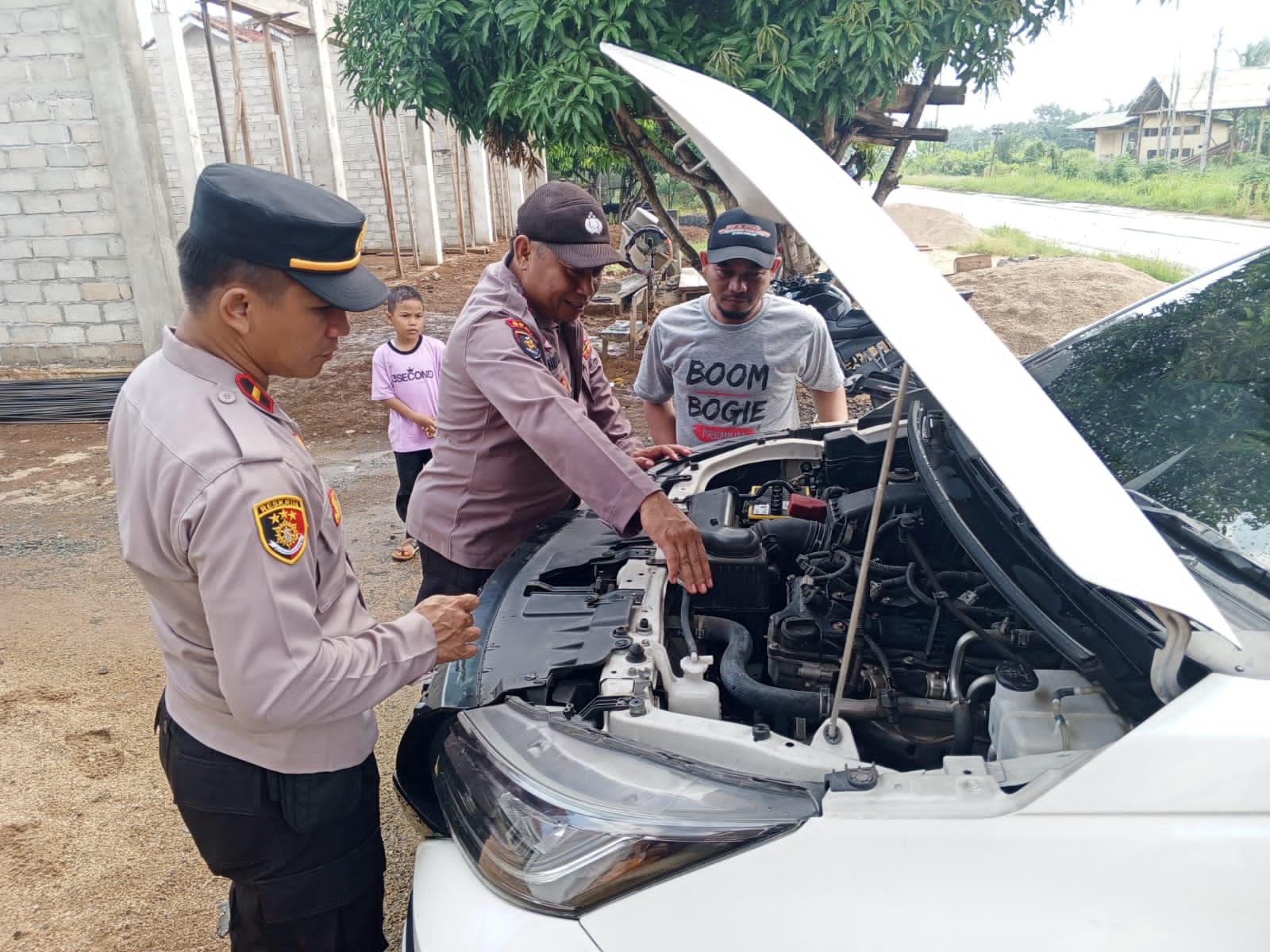 Begini Cara Polres Pesisir Barat Beri Pelayanan ke Pemudik di Rest Area