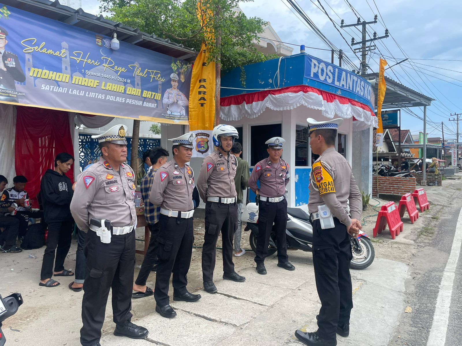 Antisipasi Kemacetan Arus Balik, Satlantas Polres Pesisir Barat Pantau Titik Rawan