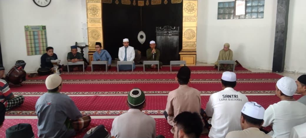 Lanjutkan Hari Kemenangan, Lapas Kalianda Buka Kegiatan Majelis Taklim Blok Santri