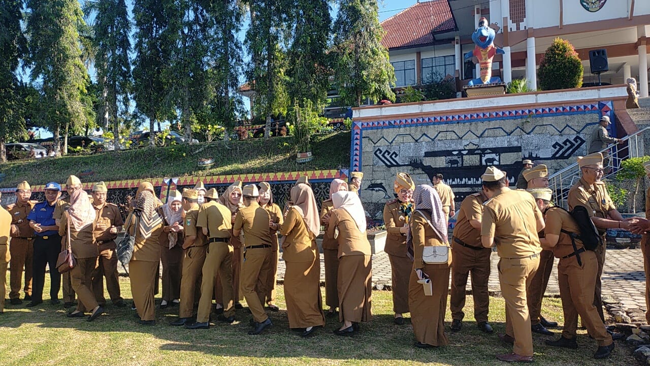 Pemkab Tanggamus Gelar Upacara Perdana di Awal Idul Fitri 7 Syawal