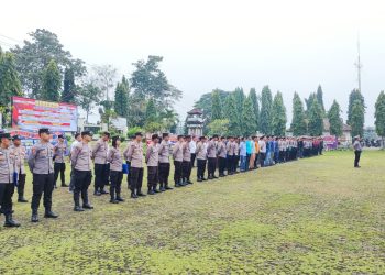 Polres Lampung Utara Siagakan Ratusan Personel