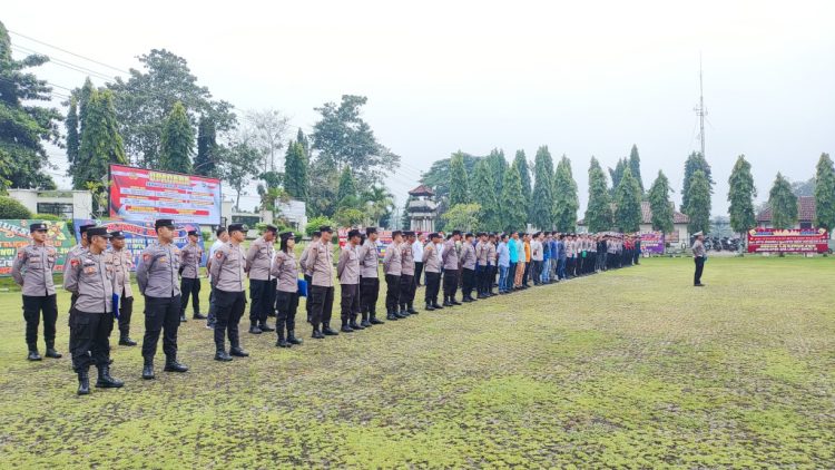 Polres Lampung Utara Siagakan Ratusan Personel