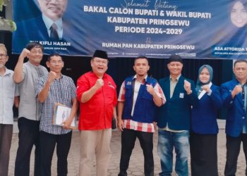 Bendahara DPC PDIP Pringsewu Heridian Mendaftar di Dua Parpol