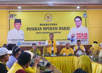 Bakal Calon Gubernur Hanan dari Golkar Disambut Hangat di Bandar Lampung