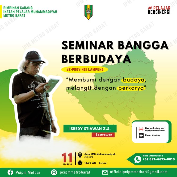 Seminar Pelantikan Pengurus PC IPM Kota Metro: Mempererat Kebudayaan dan Kiprah Pelajar