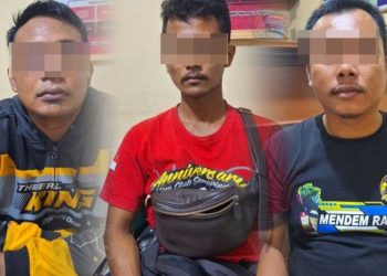 Tiga Pria Diamankan Polsek Sukarame atas Penjualan Miras dan Arak Bali