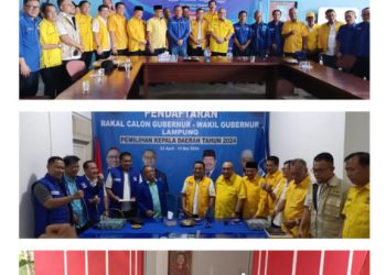 4 Partai Politik Bersatu: Berkas Cagub Hanan A. Rozak Diterima Lengkap