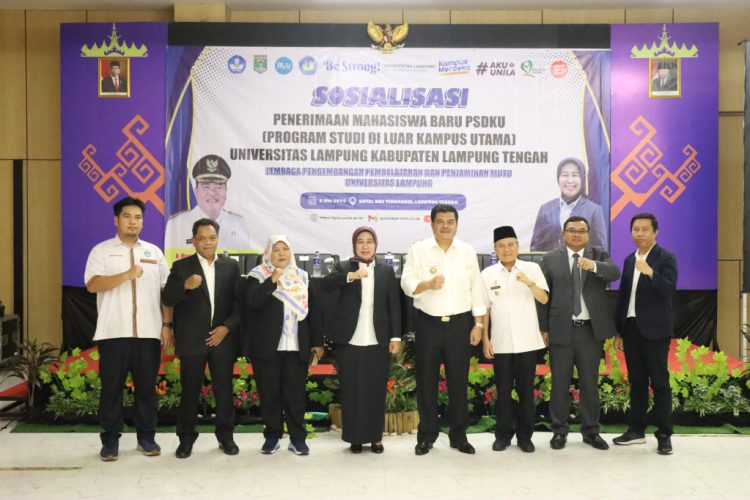 Pemkab Lampung Tengah Gelar Sosialisasi Penerimaan Baru PSDKU Universitas Lampung