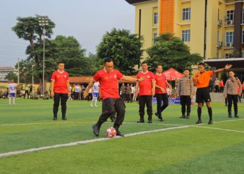 Jaga Silaturahmi Antarinstansi Jelang Pilkada: Polda Lampung Menggelar Liga Mini Soccer