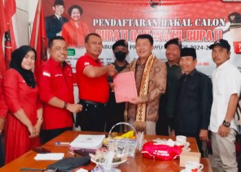 11 Bacalon Kepala Daerah Mengembalikan Formulir Penjaringan ke DPC PDIP Pringsewu