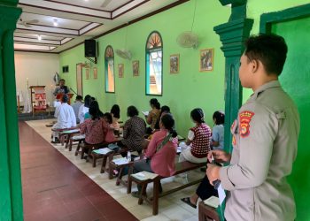 Ratusan Personel Polri Dikerahkan oleh Polres Lampung Selatan untuk Amankan Peringatan Wafat Isa Al-Masih