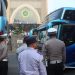 Polres Lamsel dan Dishub Lampung Selatan Gelar Rampcheck Kendaraan Pengantar Calon Jemaah Haji