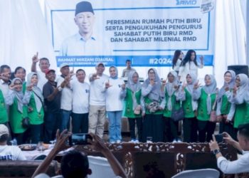 Rahmat Mirzani Djausal Mendapat Dukungan dari Relawan Sahabat Putih Biru dan Milenial Lampung Utara