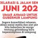 Menjelang acara Deklarasi, Pidato Politik & Jalan Sehat 1 Juni 2024