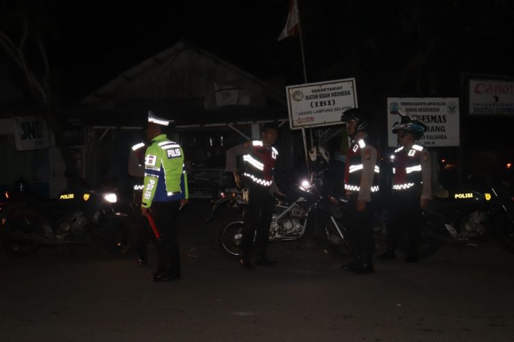 Listrik Padam, Polres Lampung Selatan Adakan Patroli Black Out