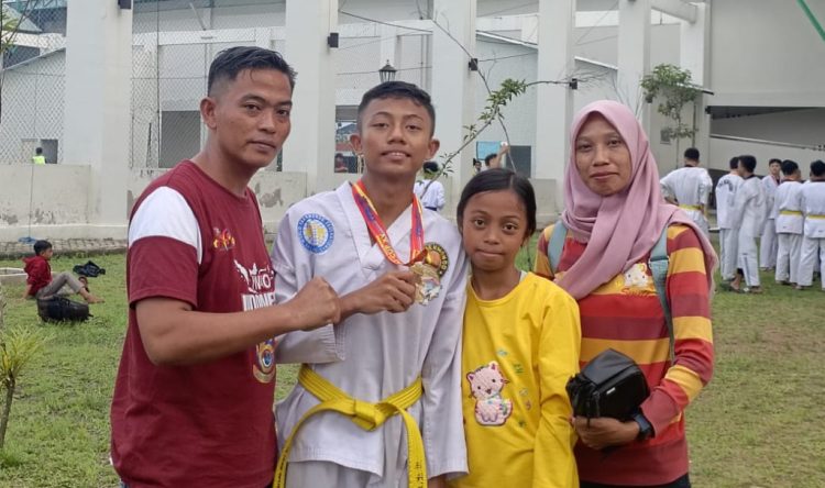 Muhammad Rizky Prasetyawan, seorang atlet taekwondo dari Club Saburai Taekwondo Lampung Selatan