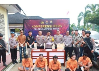 Polres Lampung Timur Ungkap Dua Kasus Kriminal Besar