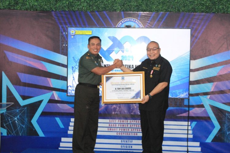 DPD GRANAT Lampung Kembali Raih Penghargaan dari BNN