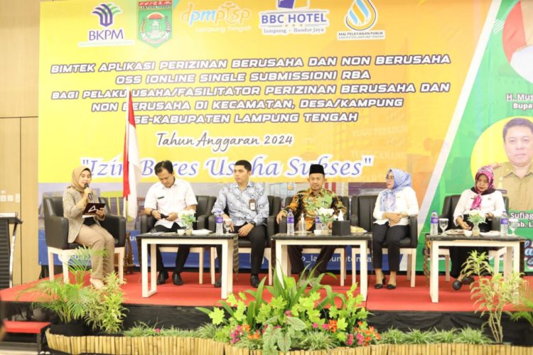 Bupati Lamteng Dorong Kemudahan Perizinan melalui Bimtek OSS