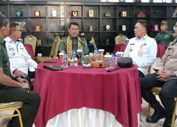 Kunjungan Kerja Danrem 043/Gatam Diterima dengan Hangat di Kodim 0412/LU oleh Forkopimda Lampung Utara