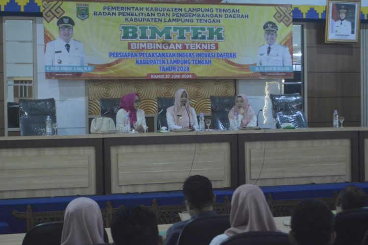 Pemkab Lampung Tengah Apresiasi Bimtek Penginputan Data IID untuk Peningkatan Inovasi Daerah