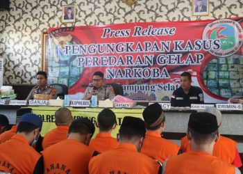 Polres Lampung Selatan Gagalkan Penyelundupan Puluhan Kilogram Narkoba