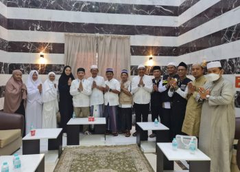 Penjabat Bupati Pringsewu Marindo Kurniawan Mempersembahkan Dukungan kepada Jamaah Haji Kabupaten Pringsewu di Tanah Suci