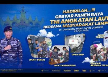 KASAL dan Mentan RI Tinjau Panen Raya TNI AL di Lampung pada 10 Juli 2024
