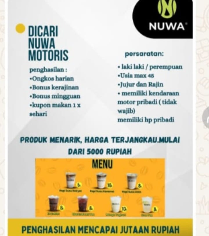 Lowongan Kerja di Lampung: Nuwa Motoris Dibuka, Simak Informasinya!