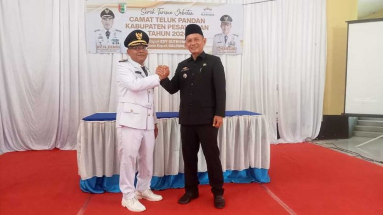 Salpani Resmi Menjadi Camat Teluk Pandan, Edy Sutrisno Pindah ke Irban IV Inspektorat