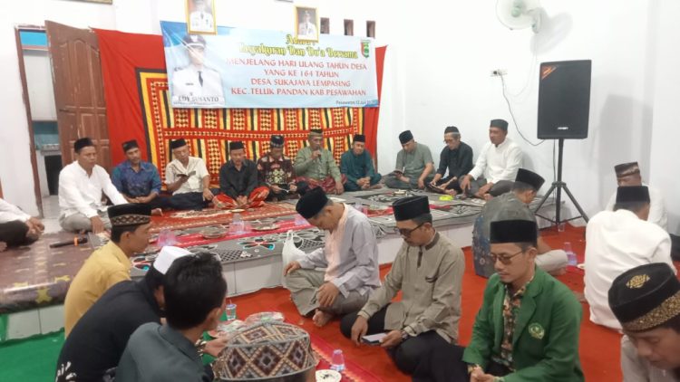 Desa Sukajaya Lempasing Memperingati Ulang Tahun ke-164 dengan Tasyakuran dan Acara Doa Bersama