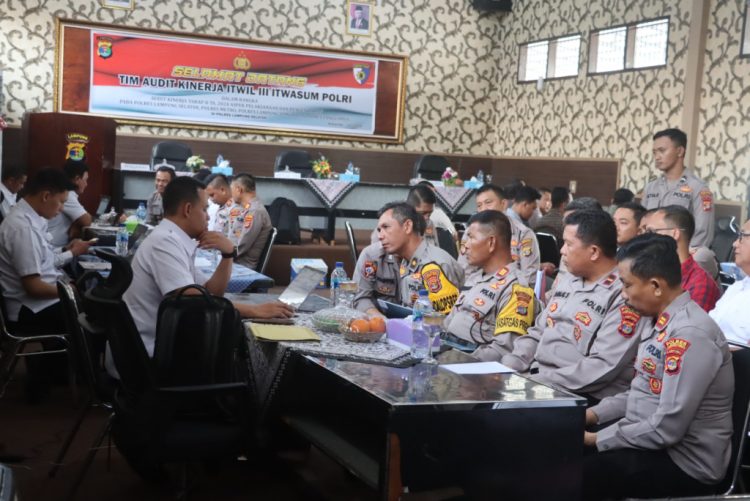 Empat Polres di Lampung Jalani Audit Kinerja Terpadu di Polres Lampung Selatan