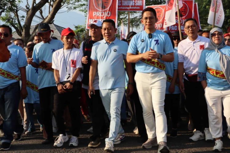 Ribuan Warga Ikuti Jalan Sehat Bersama EGI di Lampung Selatan
