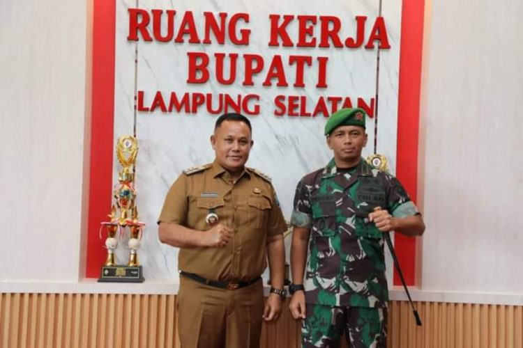 Danyonif 143/TWEJ Csndimss Silaturahmi Dengan Bupati Lamsel