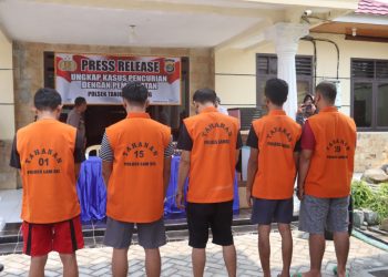 Lima Pelaku Pembobol Warung di Kertosari Tanjung Bintang Ditangkap, Kerugian Ditaksir Rp 345 Juta