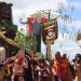 Puluhan Grup Sekura Unjuk Kebolehan Dihadapan Pj Bupati Lampung Barat Pada Hari Terakhir Festival Sekala Bekhak. 
