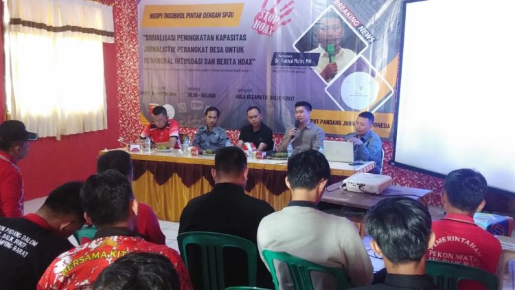 SPJI Gelar Sosialisasi ‘Ngopi’ Bersama Peratin se-Kecamatan Balik Bukit