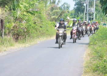 Patroli Adventure Kamtibmas Polres Lampung Selatan: Ajak Warga Dukung Keamanan Jelang Pilkada 2024