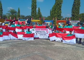 Gerakan Nasional Pembagian 10 Juta Bendera Merah Putih Dicanangkan di Lampung Timu
