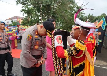 Sambutan Meriah Tanda Kehadiran AKBP Rivanda sebagai Kapolres Tanggamus