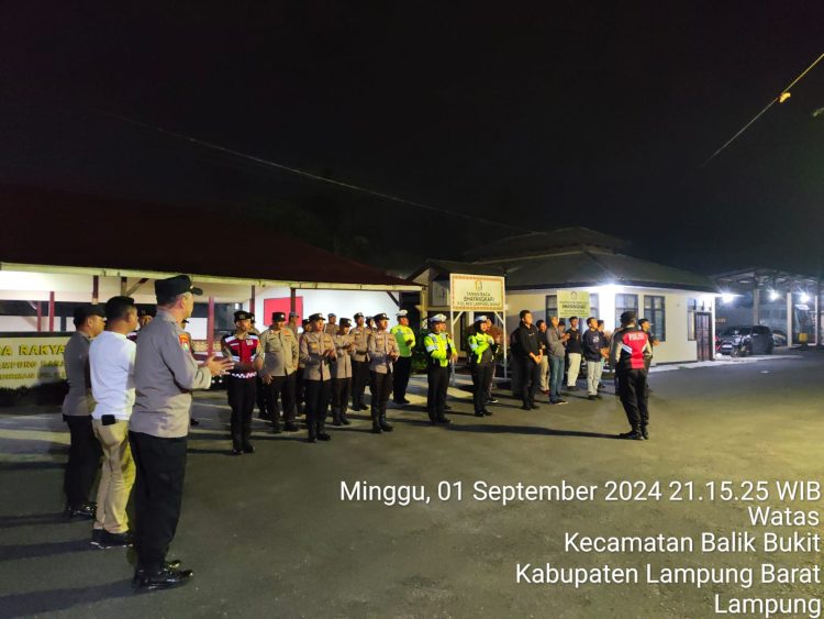 Polres Lampung Barat Gelar Patroli Skala Besar untuk Cegah Kejahatan dan Balap Liar
