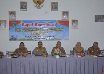 Asisten Bidang Ekonomi dan Pembangunan Buka Rakor Tim Percepatan Penurunan Stunting di Lampung Tengah