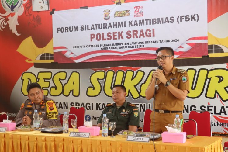 Forum Silaturahmi Kamtibmas Polsek Sragi: Menyongsong Pilkada Lampung Selatan 2024 dengan Aman dan Damai
