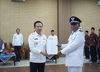 Pj. Bupati Pringsewu Lantik Pj. Kepala Pekon Bumirejo