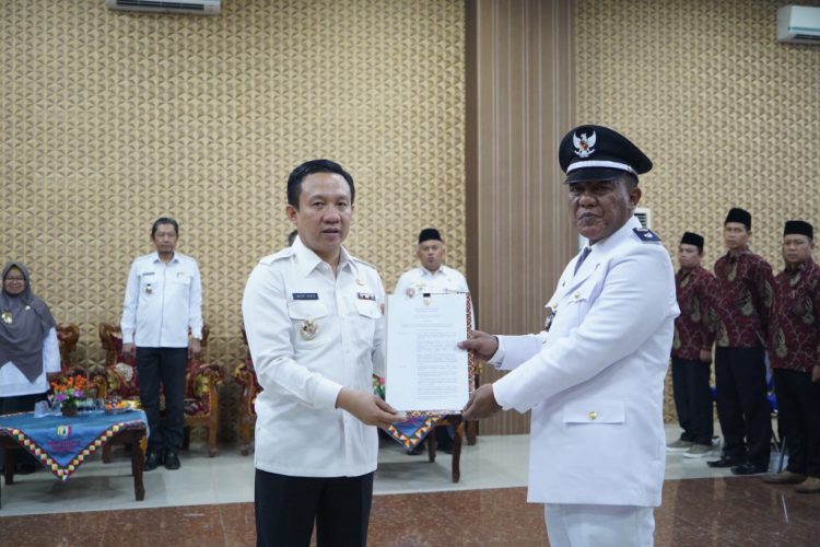 Pj. Bupati Pringsewu Lantik Pj. Kepala Pekon Bumirejo